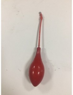 Plomo portugues 130g color rojo, plomo de lance, plomos de lance, plomo