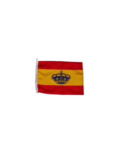 BANDERA DE ESPAÑA CON CORONA 30X20