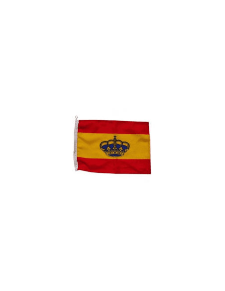 Bandera de españa con corona 30x20-tienda de pesca-bandera con corona