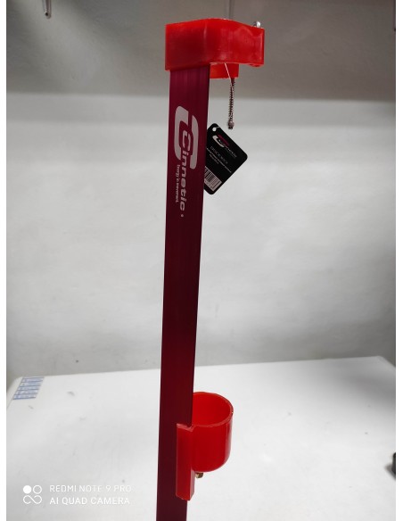 Soporte cana cinnetic 150m con anticaida rojo, soporte de caña cinnetic