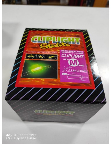 Caja de 50 starlite clip light l 2,0/3,5mm, tienda de pesca-starlite