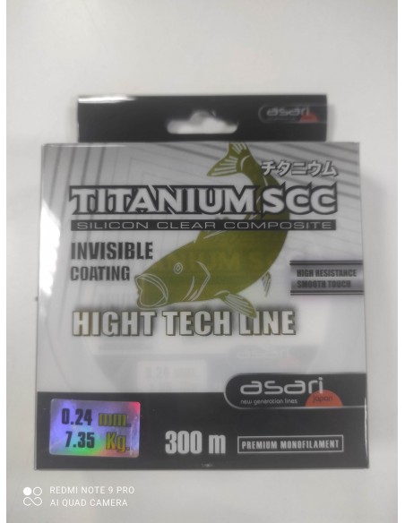 HILO ASARI TITANIUM SCC INVISIBLE COATING 0.35MM 300M
