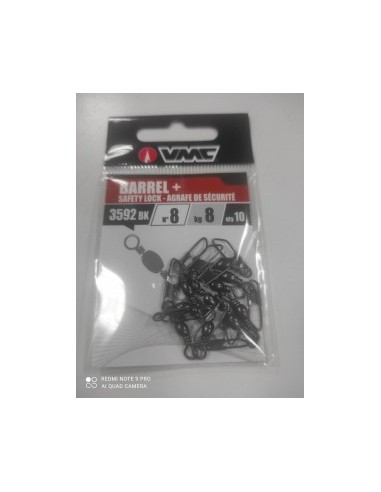 Emerillon barril vmc negro nº4 14kg-tienda de pesca-emerillon vmc