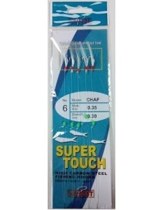 Pluma sabiki super touch duraflot-tienda de pesca-chicharrera blanca