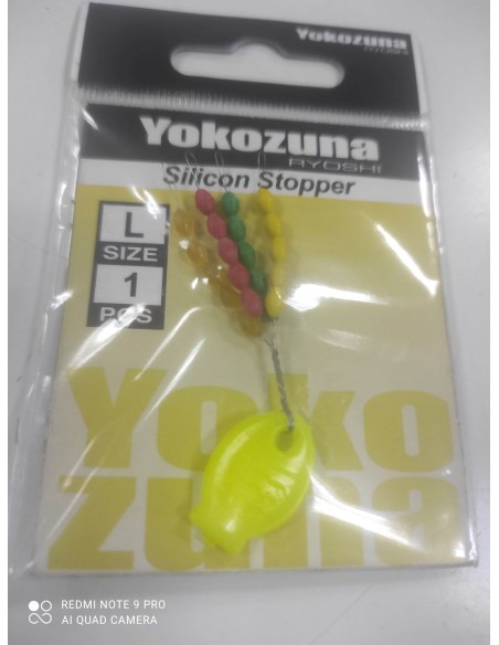 Tope de silicona de colores yokozuma talla l-tienda de pesca-topes