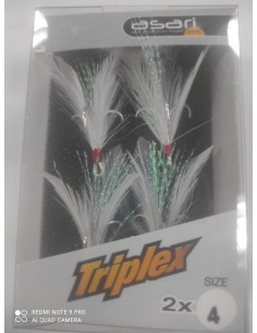 Triple o potera asari treb assist nº4 blanca-tienda de pesca-poteras
