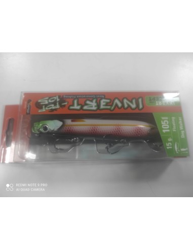 Popers hart invert pop 105mm 15g-tienda de pesca-pasear al perro