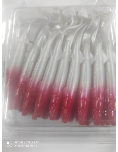 Vinilo ragot 85mm color nacar cabeza roja-tienda de pesca-tienda náutica