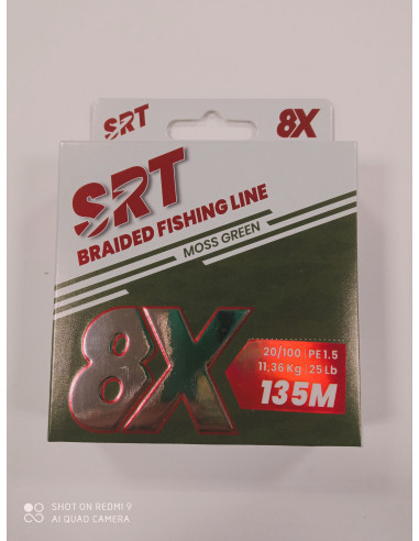 HILO TRENZADO SERT SRT 8X 0.10MM 150M COLOR VERDE