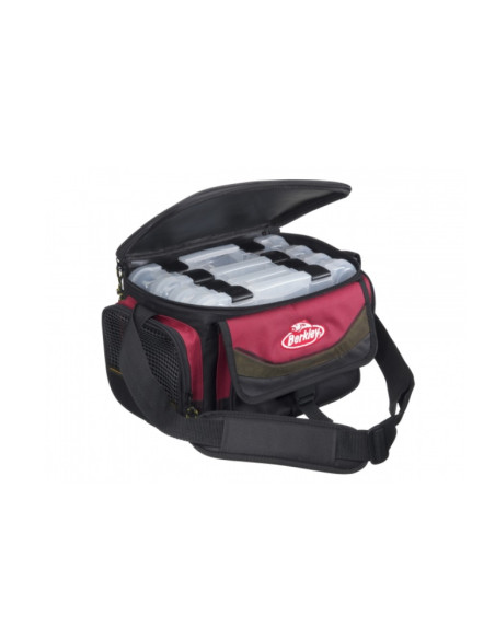 BOLSO BERKLEY BAG 4 BOXES RED-BLACK