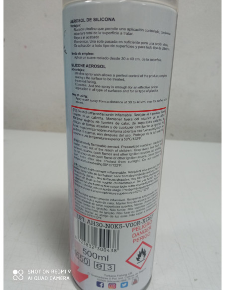 Aerosol de silicona turkana de 500 ml-tienda de pesca-spray de silicona