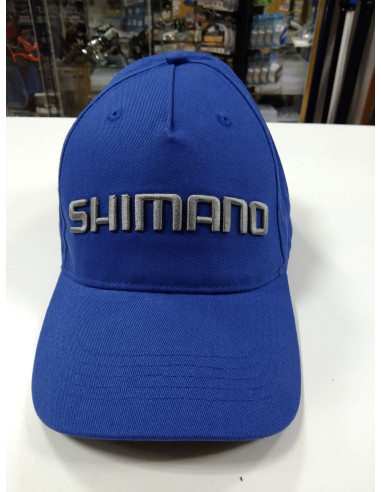 GORRA SHIMANO AZUL CON LETRAS BORDADAS