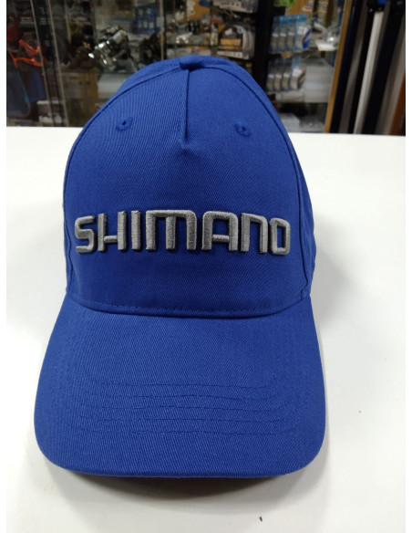 GORRA SHIMANO AZUL CON LETRAS BORDADAS