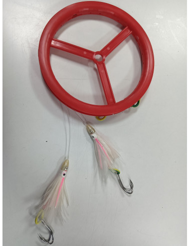 montaje doble fishus tako rig maguro blanco-tienda de pesca-señuelo
