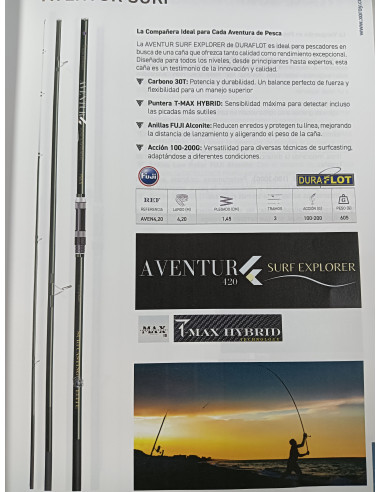 Caña duraflot aventure surf hibrid 4,20-tienda de pesca-tienda náutica