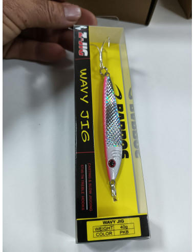 Jig barros wavy 30g color rosa-tienda de pesca-tienda náutica