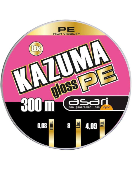 Trenzado asari kazuma gloss max 300m-tienda de pesca-tienda náutica