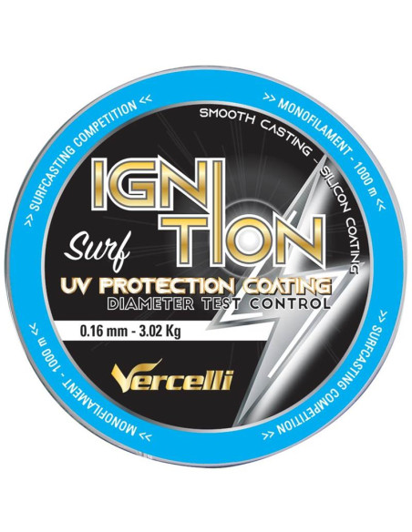 Monofilamento vercelli ignition surf 0,20mm 1000m-tienda de pesca-náutica