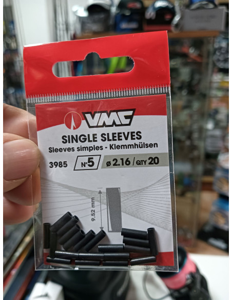 Tubito remache vmc nº5 2,16mm-tienda de pesca-tubito de alumino vmc