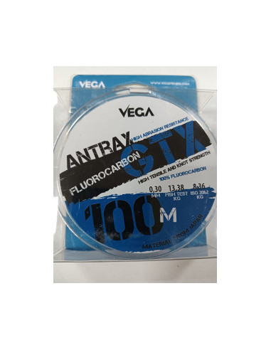 Fluorocarbono vega antrax 100% 0.25mm 100m, fluorocarbono vega antrax