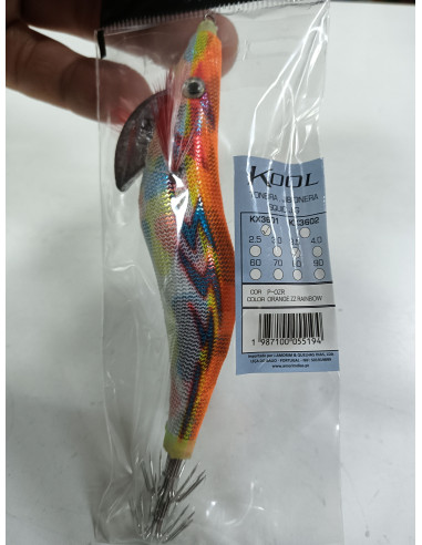 JIBIONERA PLOMADA KATX KOOL 3.5 COLOR ORANGE RAINBOW