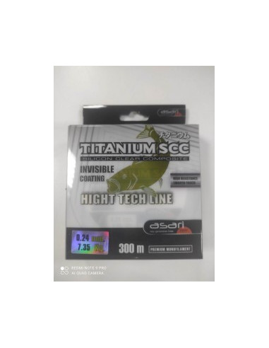 HILO ASARI TITANIUM SCC INVISIBLE COATING 0.24MM 300M
