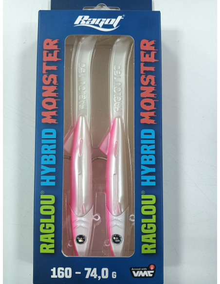 Vinilo raglou plomado hybrid 160mm pink 74G, tienda de pesca, tienda náutica,