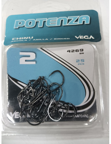 Anzuelo vega potenza chinu n2 ojal-tienda de pesca-tienda nautica-anzuelo