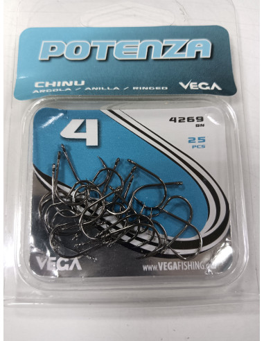 Anzuelo vega potenza chinu n4 ojal-tienda de pesca-tienda nautica-barata