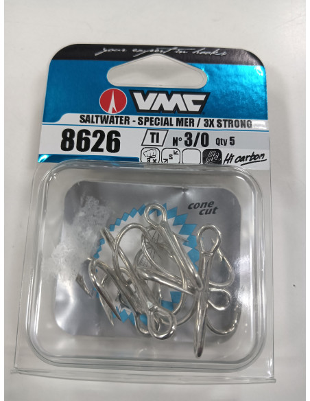 Anzuelo triple 8626 vmc n 3/0 inox-tienda de pesca-tienda náutica