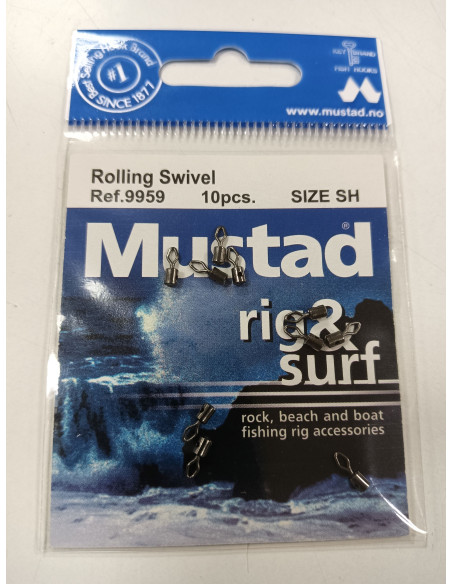Rolling  swivel mustad nº10-tienda de pesca-tienda náutica-tienda barata