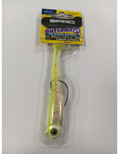 VINILO GAMACATSU GUTSBAIT UV 9.5CM 10G LEMON&PEARL