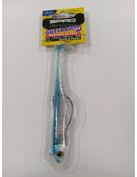 Vinilo gamacatsu gutsbait uv 110mm 14g-tienda de pesca-tienda náutica