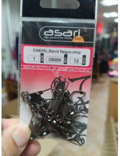 Emerillon asai barril nikel nº1-tienda de pesca-tienda náutica-grillete