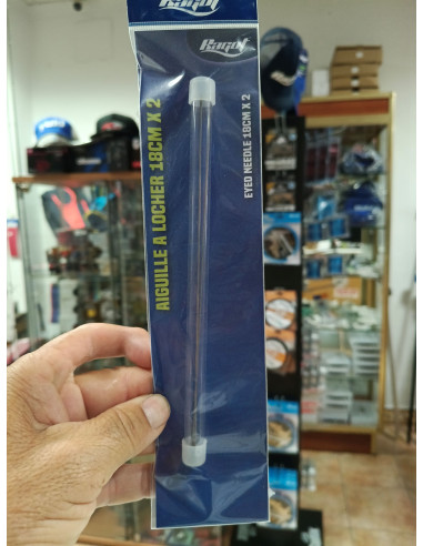 Tubo con 2 agujas ragot de 18cmx2mm-tienda de pesca-tienda náutica