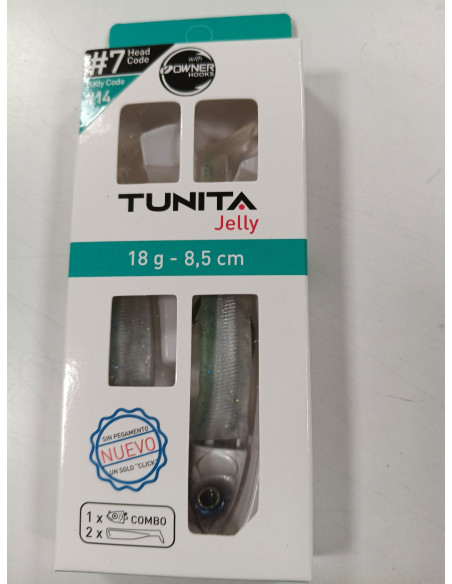 Vinilo plomado tunita jelly 18g-tienda de pesca-tienda náutica-tunita
