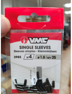 Tubito remache vmc nº4 1,80mm-tienda de pesca-tubito de alumino vmc