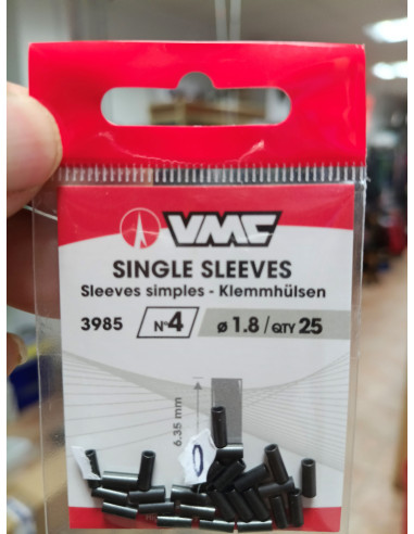 Tubito remache vmc nº4 1,80mm-tienda de pesca-tubito de alumino vmc