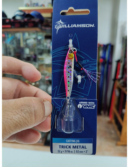 Jig willianson 52mm 12g trick metal pink sardine-tienda de pesca-náutica