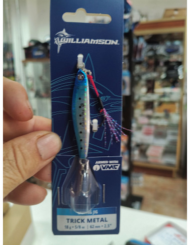 JIG WILLIANSON 62MM 18G TRICK METAL COLOR BLUE SILVER