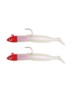 Vinilo látigo destructor baits 105mm pink flash red head-tienda de pesca