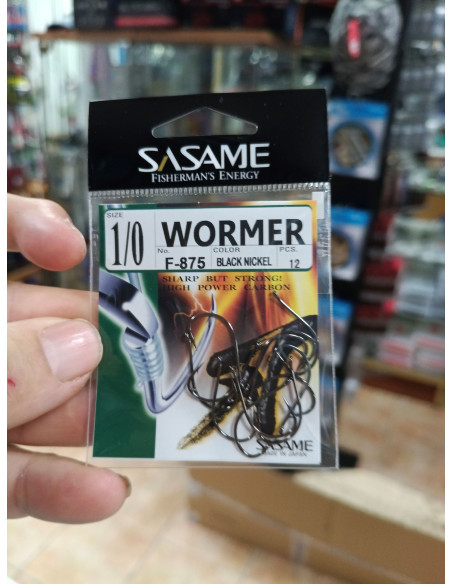 Anzuelo sasame wormer f 875 nº1/0-tienda de pesca-anzuelo sasame