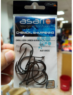 Anzuelo asari chinu niquel de anilla 5/0-tienda de pesca