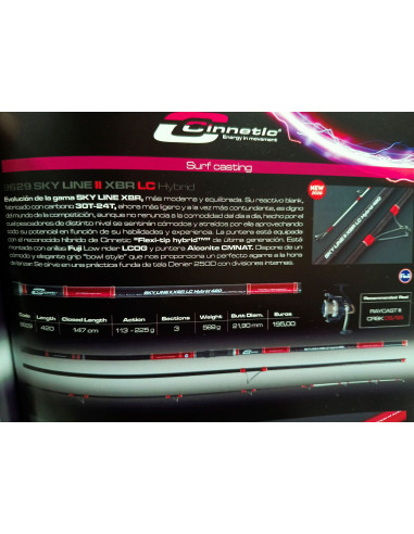 Caña cinnetic sky line II xbr hibrid-tienda de pesca-tienda náutica