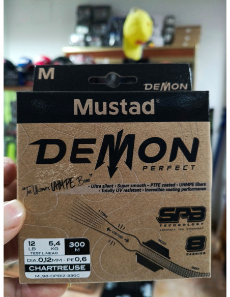 Trenzado mustad demon 8x 0.12MM 300M