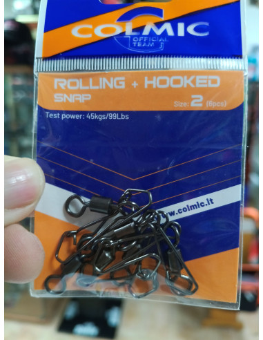 Emerillón rolling snap colmic 2-tienda de pesca-tienda náutica