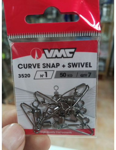 Emerillon rolling snap vmc inox n2 44kg-tienda de pesca-tienda náutica