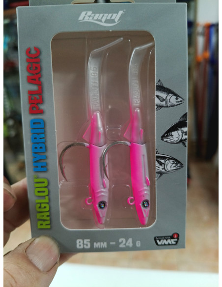 Vinilo ragot hybrid pelagic 85mm rosa-tienda de pesca-tienda náutica