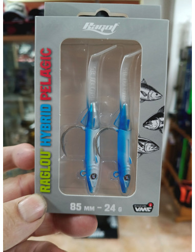 Vinilo ragot hybrid pelagic 85mm azul-tienda de pesca-tienda náutica