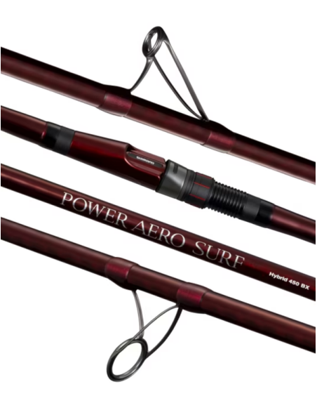 Caña shimano power aero surf hibrida 4.25m 250g